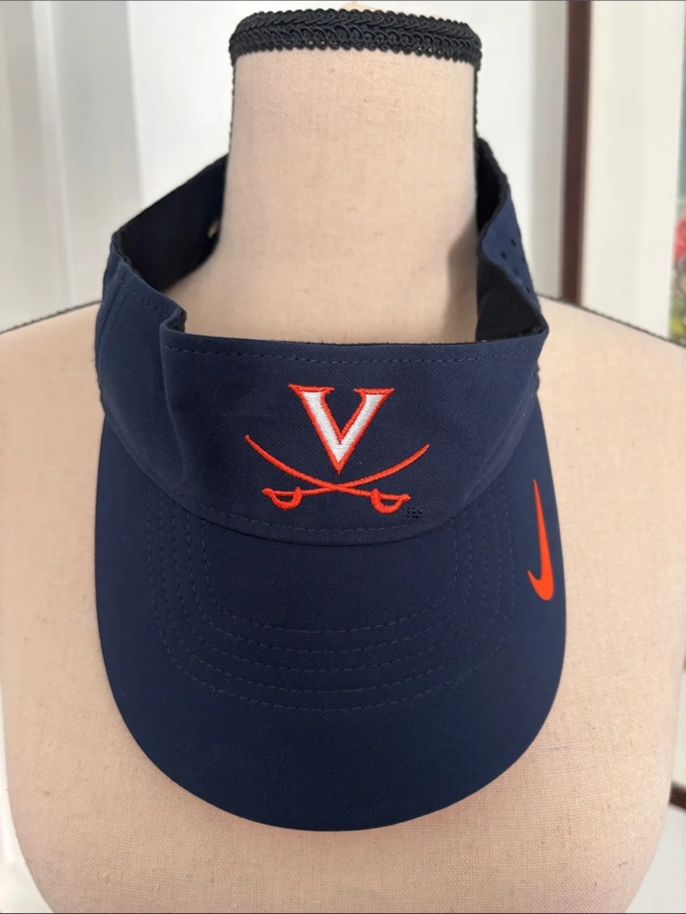 Nike Navy and Orange UVA Visor